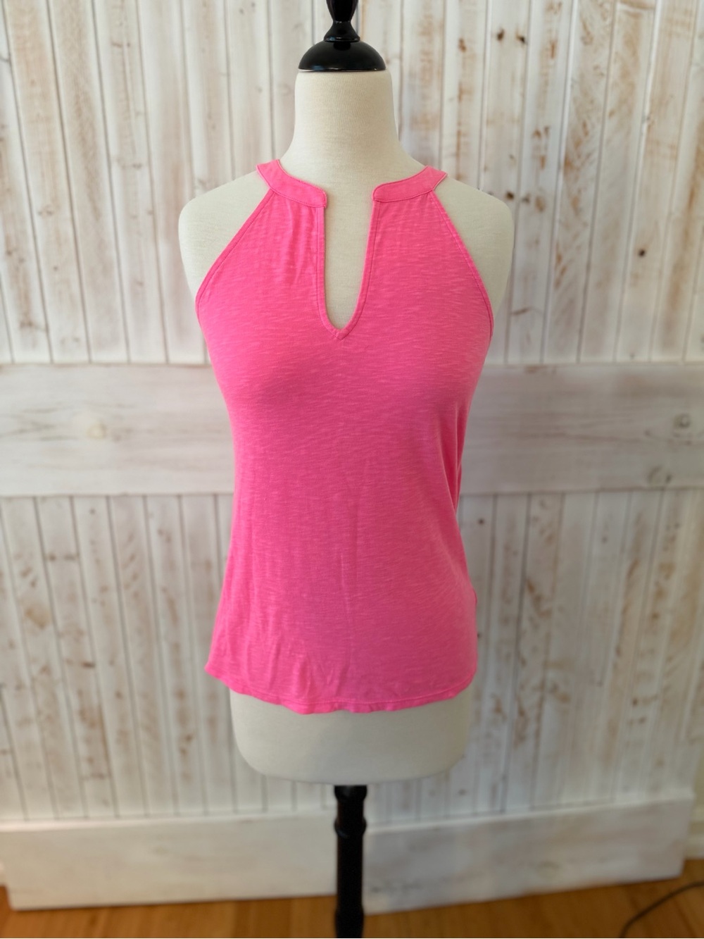 Lilly Pulitzer Hot Pink Notch Halter Tank